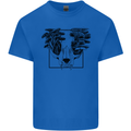 Mushroom Alien Skull Kids T-Shirt Childrens Royal Blue