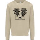 Mushroom Alien Skull Mens Sweatshirt Jumper Sand