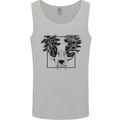 Mushroom Alien Skull Mens Vest Tank Top Sports Grey