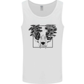 Mushroom Alien Skull Mens Vest Tank Top White