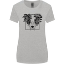 Mushroom Alien Skull Womens Wider Cut T-Shirt Sports Grey