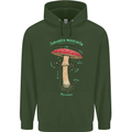 Mushroom Anatomy Magic LSD Childrens Kids Hoodie Forest Green