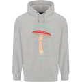 Mushroom Anatomy Magic LSD Childrens Kids Hoodie Sports Grey
