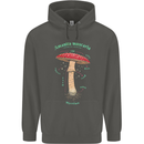 Mushroom Anatomy Magic LSD Childrens Kids Hoodie Storm Grey