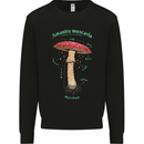 Mushroom Anatomy Magic LSD Kids Sweatshirt Jumper Black