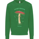 Mushroom Anatomy Magic LSD Kids Sweatshirt Jumper Irish Green