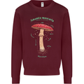 Mushroom Anatomy Magic LSD Kids Sweatshirt Jumper Maroon