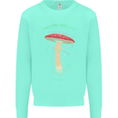 Mushroom Anatomy Magic LSD Kids Sweatshirt Jumper Peppermint