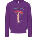 Mushroom Anatomy Magic LSD Kids Sweatshirt Jumper Purple