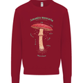 Mushroom Anatomy Magic LSD Kids Sweatshirt Jumper Red