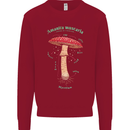 Mushroom Anatomy Magic LSD Kids Sweatshirt Jumper Red