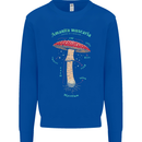 Mushroom Anatomy Magic LSD Kids Sweatshirt Jumper Royal Blue