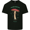 Mushroom Anatomy Magic LSD Kids T-Shirt Childrens Black