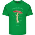 Mushroom Anatomy Magic LSD Kids T-Shirt Childrens Irish Green