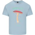 Mushroom Anatomy Magic LSD Kids T-Shirt Childrens Light Blue