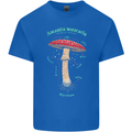 Mushroom Anatomy Magic LSD Kids T-Shirt Childrens Royal Blue