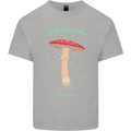 Mushroom Anatomy Magic LSD Kids T-Shirt Childrens Sports Grey