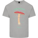 Mushroom Anatomy Magic LSD Kids T-Shirt Childrens Sports Grey