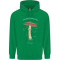 Mushroom Anatomy Magic LSD Mens 80% Cotton Hoodie Irish Green