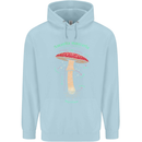 Mushroom Anatomy Magic LSD Mens 80% Cotton Hoodie Light Blue