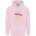 Mushroom Anatomy Magic LSD Mens 80% Cotton Hoodie Light Pink