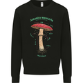 Mushroom Anatomy Magic LSD Mens Sweatshirt Jumper Black