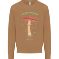 Mushroom Anatomy Magic LSD Mens Sweatshirt Jumper Caramel Latte