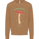 Mushroom Anatomy Magic LSD Mens Sweatshirt Jumper Caramel Latte