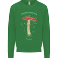 Mushroom Anatomy Magic LSD Mens Sweatshirt Jumper Irish Green