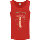 Mushroom Anatomy Magic LSD Mens Vest Tank Top Red