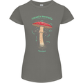 Mushroom Anatomy Magic LSD Womens Petite Cut T-Shirt Charcoal