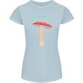 Mushroom Anatomy Magic LSD Womens Petite Cut T-Shirt Light Blue