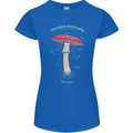 Mushroom Anatomy Magic LSD Womens Petite Cut T-Shirt Royal Blue