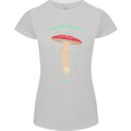 Mushroom Anatomy Magic LSD Womens Petite Cut T-Shirt Sports Grey