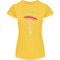 Mushroom Anatomy Magic LSD Womens Petite Cut T-Shirt Yellow