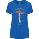 Mushroom Anatomy Magic LSD Womens Wider Cut T-Shirt Royal Blue