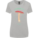 Mushroom Anatomy Magic LSD Womens Wider Cut T-Shirt Sports Grey