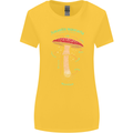Mushroom Anatomy Magic LSD Womens Wider Cut T-Shirt Yellow