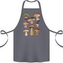 Mushroom Faces Foraging Mycology Cotton Apron 100% Organic Steel