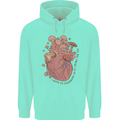 Mushroom Heart Foraging Mycology Childrens Kids Hoodie Peppermint