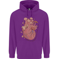 Mushroom Heart Foraging Mycology Childrens Kids Hoodie Purple