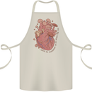 Mushroom Heart Foraging Mycology Cotton Apron 100% Organic Natural