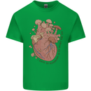 Mushroom Heart Foraging Mycology Kids T-Shirt Childrens Irish Green