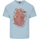 Mushroom Heart Foraging Mycology Kids T-Shirt Childrens Light Blue