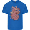 Mushroom Heart Foraging Mycology Kids T-Shirt Childrens Royal Blue