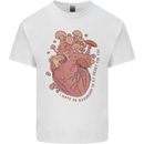 Mushroom Heart Foraging Mycology Kids T-Shirt Childrens White