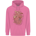 Mushroom Heart Foraging Mycology Mens 80% Cotton Hoodie Azelea