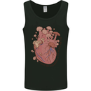 Mushroom Heart Foraging Mycology Mens Vest Tank Top Black
