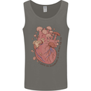Mushroom Heart Foraging Mycology Mens Vest Tank Top Charcoal