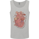 Mushroom Heart Foraging Mycology Mens Vest Tank Top Sports Grey
